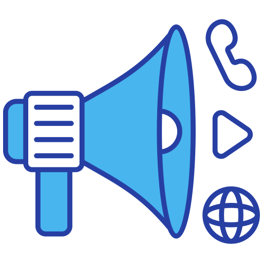 marketing des médias sociaux Icône gratuit