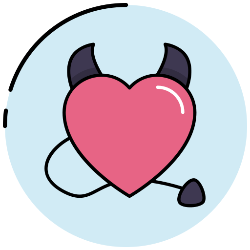 cuernos del diablo icono gratis