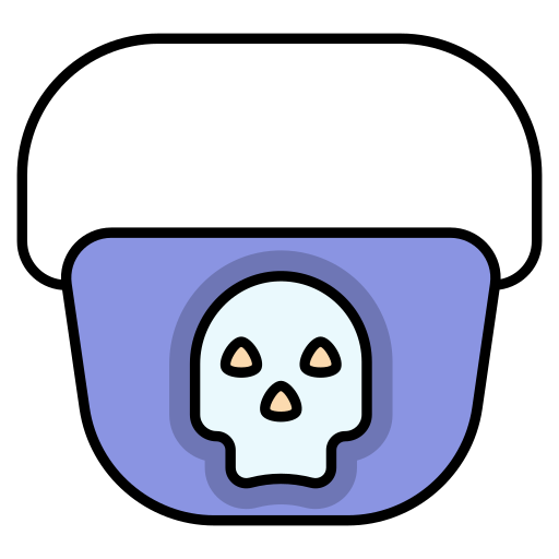 cesta de halloween icono gratis