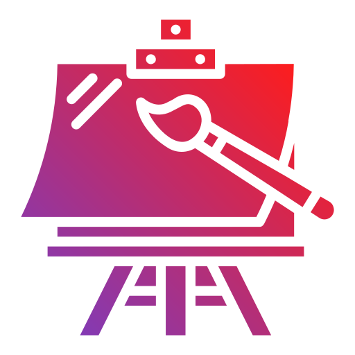 Easel painting free icon