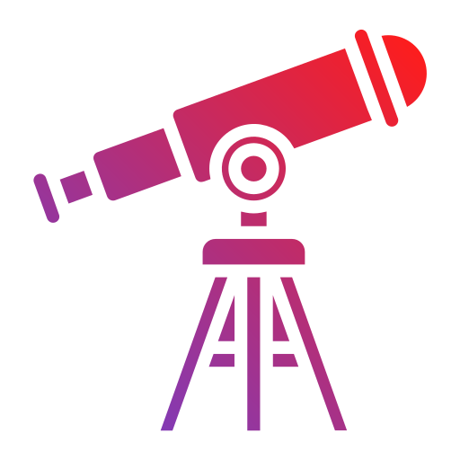 telescópio grátis ícone