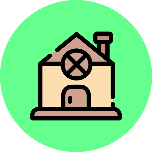 casa de jengibre icono gratis