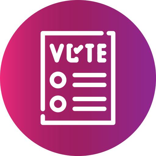 votación icono gratis