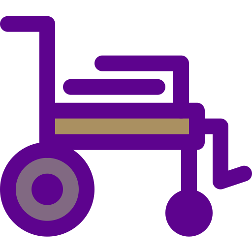 Silla de ruedas icono gratis