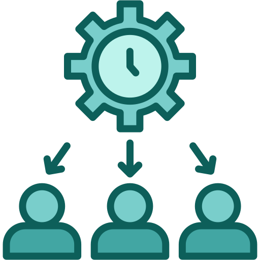 trabajo en equipo icono gratis