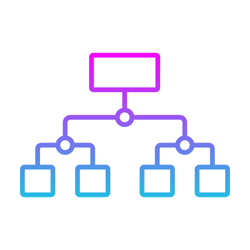 estructura jerárquica icono gratis