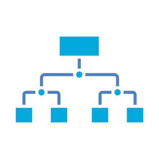 estructura jerárquica icono gratis