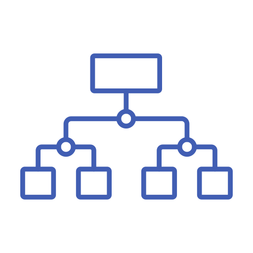 estructura jerárquica icono gratis