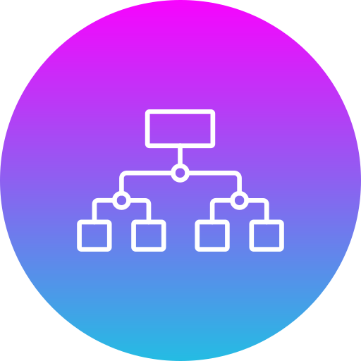 estructura jerárquica icono gratis