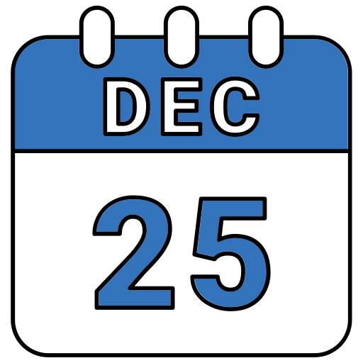 25 de diciembre icono gratis