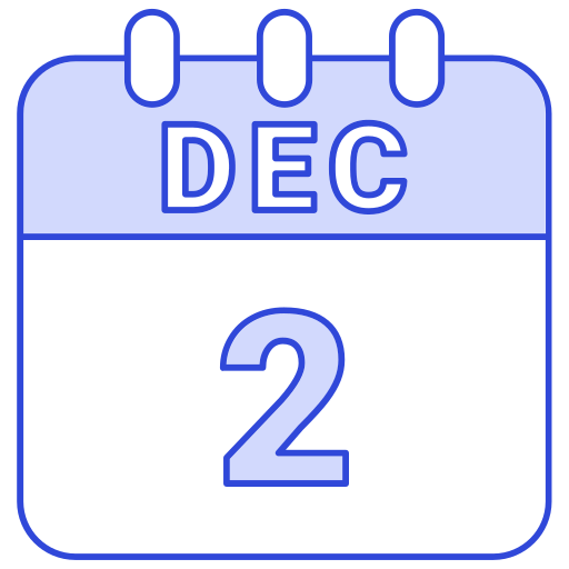 2 de diciembre icono gratis