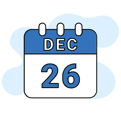 26 de diciembre icono gratis