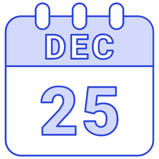 25 de diciembre icono gratis