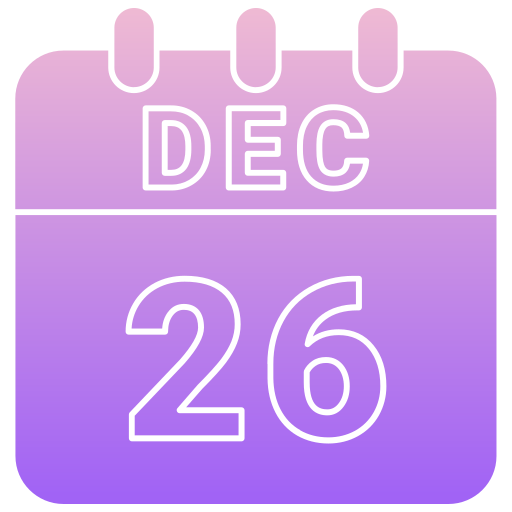 26 de diciembre icono gratis