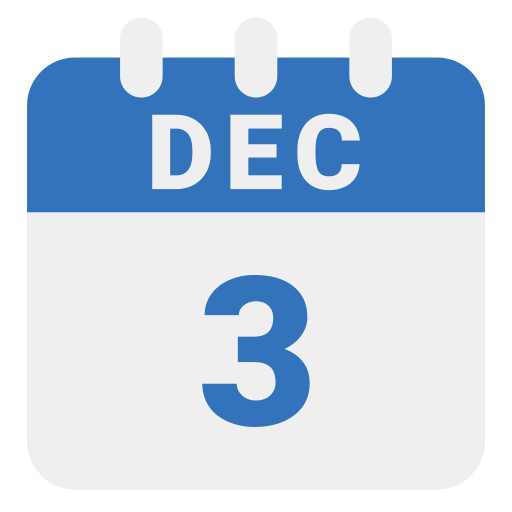 3 de diciembre icono gratis