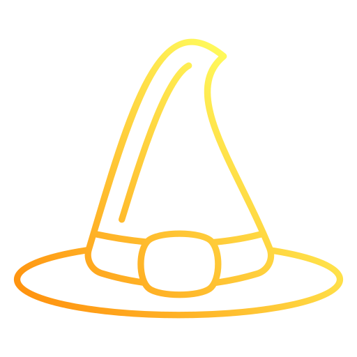 sombrero de bruja icono gratis