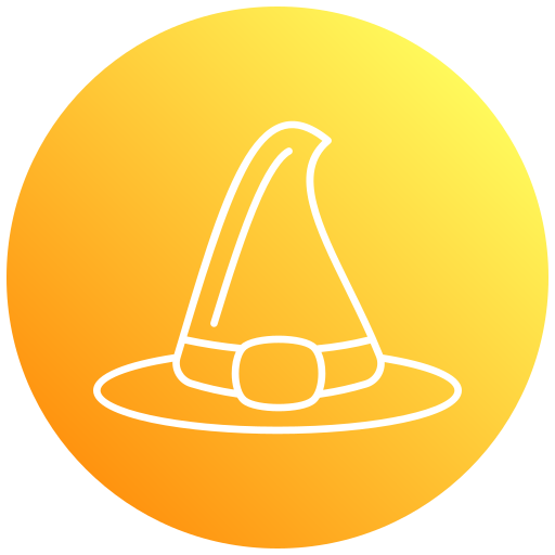 sombrero de bruja icono gratis