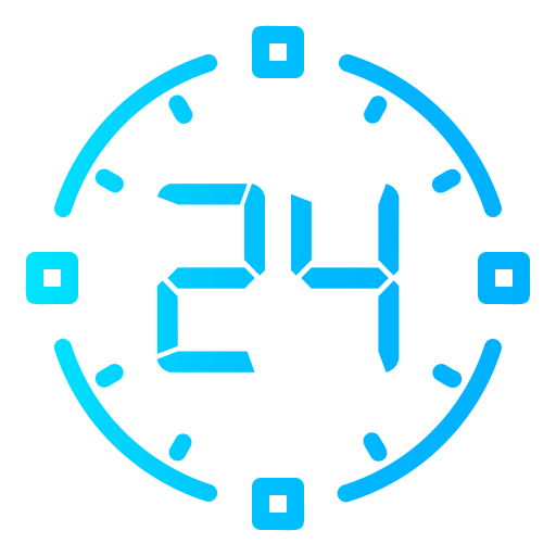 24 hours free icon