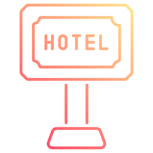 letrero de hotel icono gratis