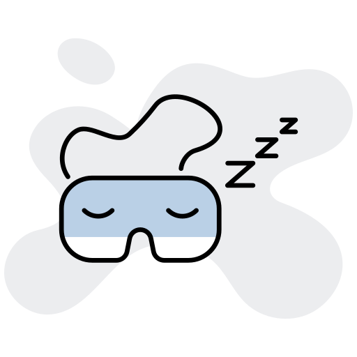 máscara para dormir icono gratis