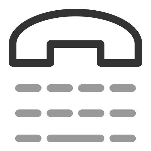 marcación telefónica icono gratis