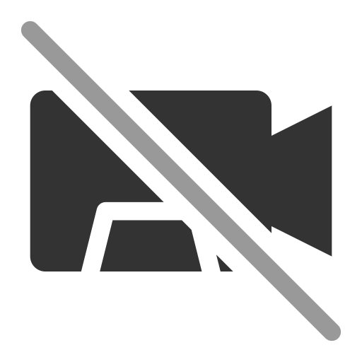 vídeo apagado icono gratis