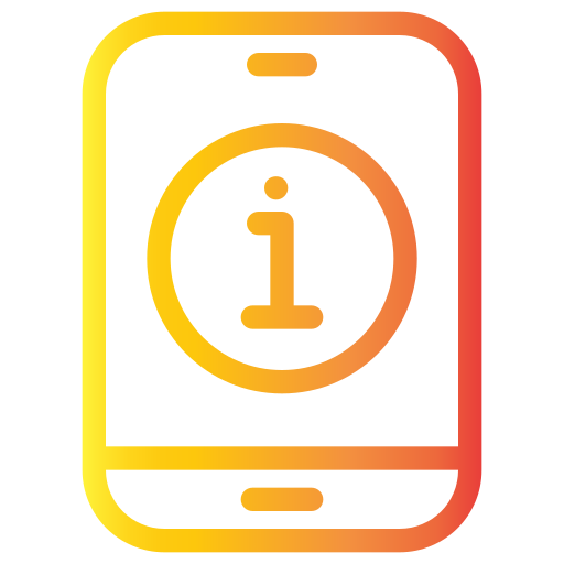 información móvil icono gratis