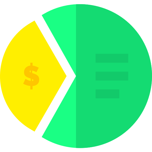 Gráfico circular icono gratis