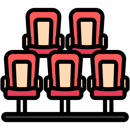 asiento de teatro icono gratis