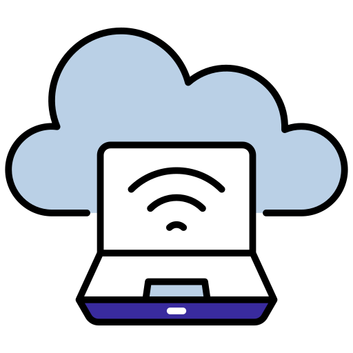 dispositivos conectados a la nube icono gratis