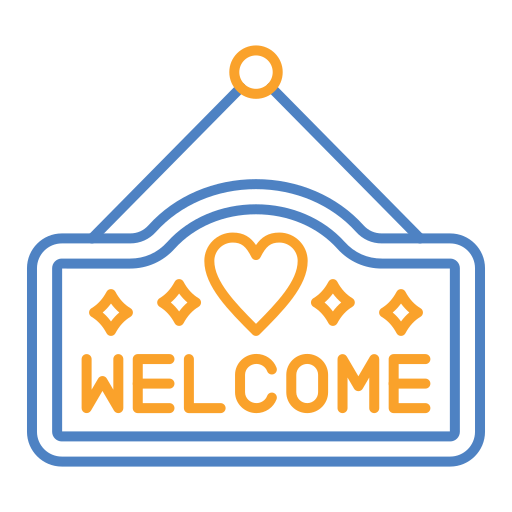 bienvenido icono gratis