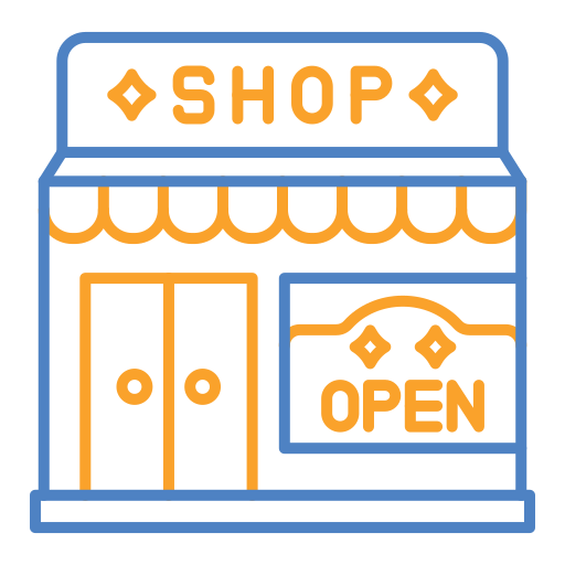 Open shop free icon