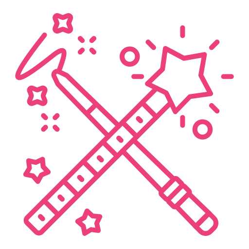 varitas mágicas icono gratis