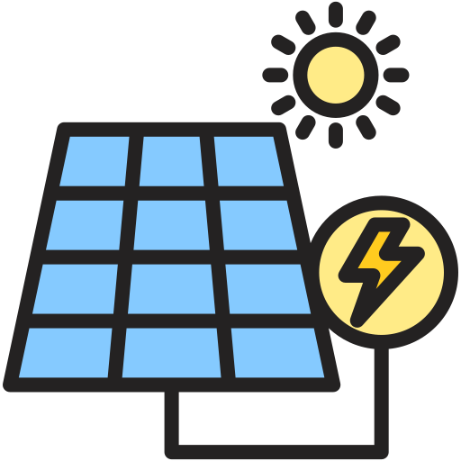 Énergie solaire Icône gratuit Énergie solaire Icône gratuit