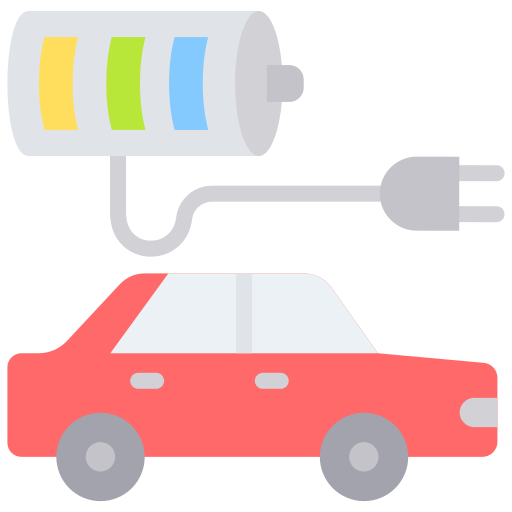 cargador de coche eléctrico icono gratis