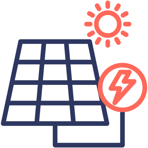 energía solar icono gratis