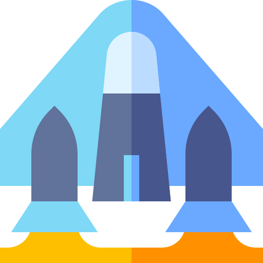 Spaceship Basic Straight Flat icon