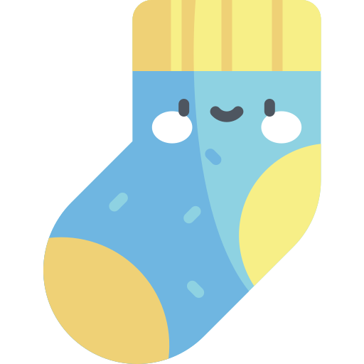 Sock Kawaii Flat icon