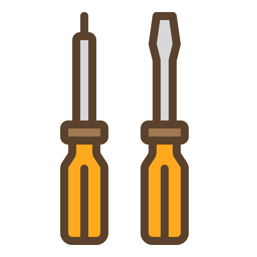 Screwdriver Berkahicon Lineal Color icon