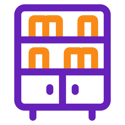 Bookshelf free icon