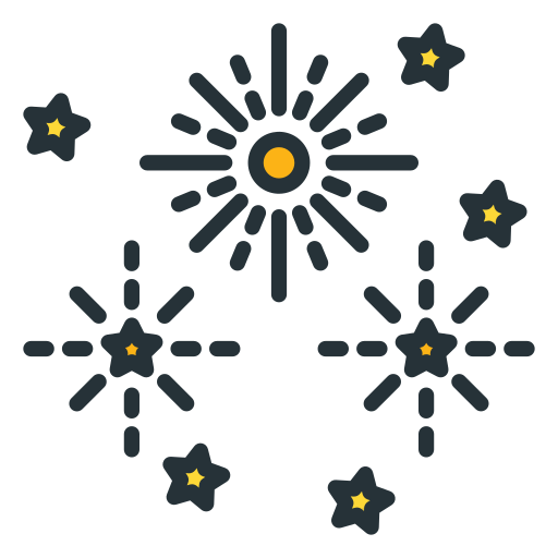 feux d'artifice Icône gratuit