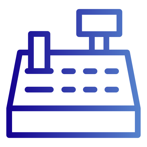 caja registradora icono gratis