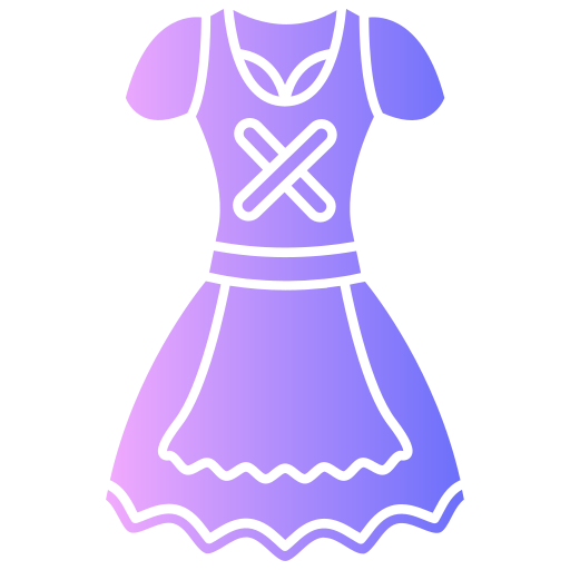 Широкая юбка в сборку бесплатно иконка