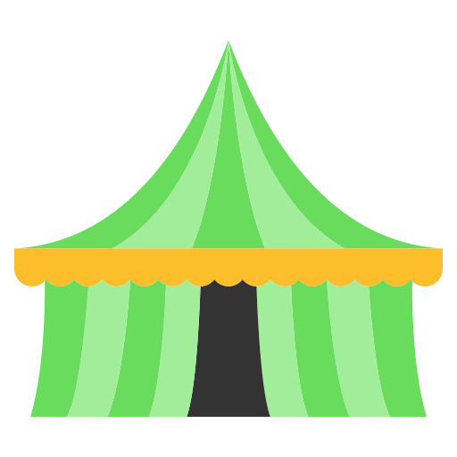 carpa del festival icono gratis