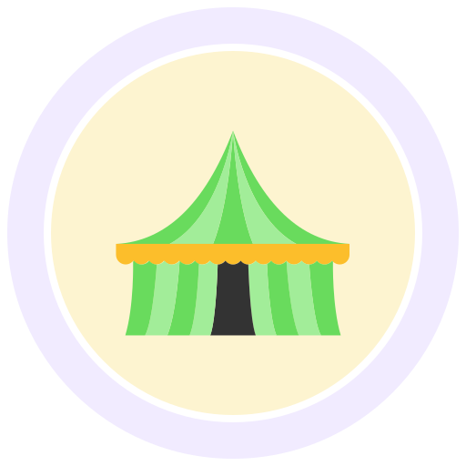 carpa del festival icono gratis