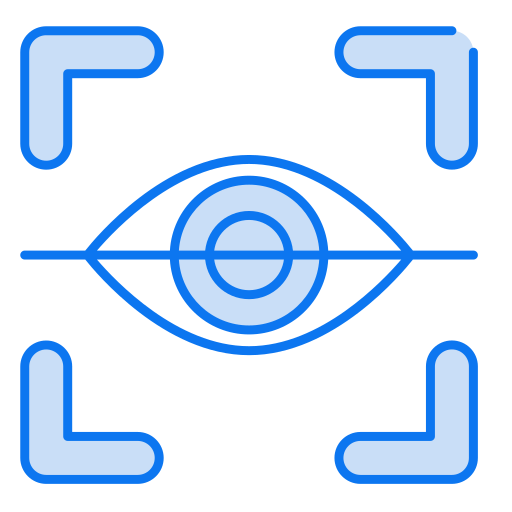 escáner de ojos icono gratis