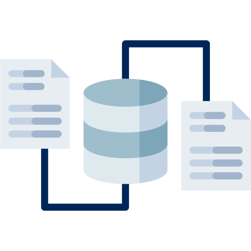 compartir base de datos icono gratis