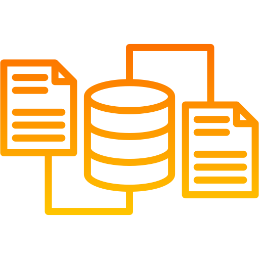 compartir base de datos icono gratis