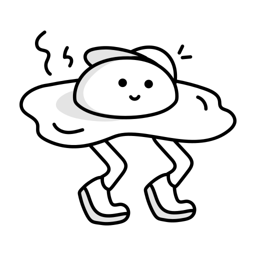 Fired egg free icon Fired egg free icon