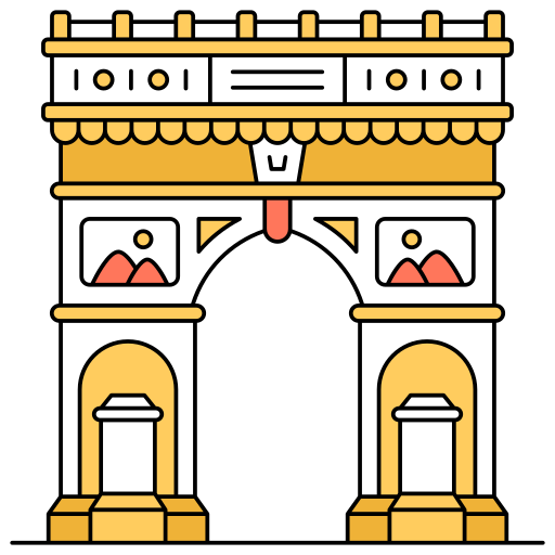 arco del triunfo icono gratis